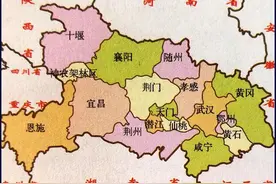 湖北地图简图图片