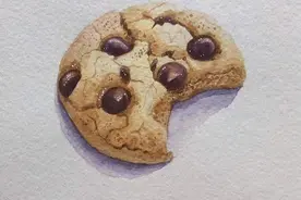简单好上手的一组水彩零食插画！临摹练手必备图片