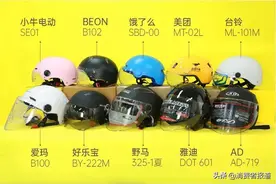 10款头盔测评报告：美团、雅迪、爱玛通通不过关，戴着它们安全没保障图片