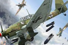 二战德国空军的战术轰炸，斯图卡俯冲轰炸机，德国闪击战的杀手锏图片