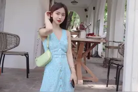 今年流行“自然系”裙装，蓝莓装优雅、薄荷装清凉，你喜欢哪款？图片