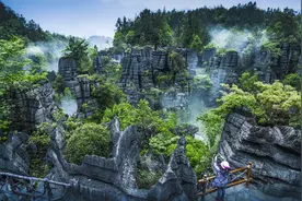 首届“湖北避暑旅游目的地”候选单位——恩施梭布垭石林景区图片