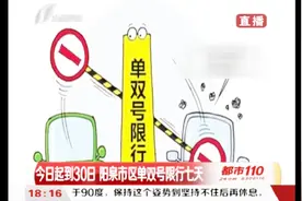 车主注意啦！阳泉市区实行单双号限行，时间24日到30日视频封面