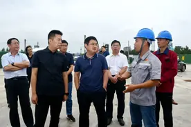 邯郸市发改委主任翟增军一行来磁县检查指导重点项目建设工作图片