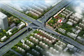 槐安路与西二环互通立交桥工程开工建设图片