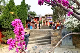 春暖花开！登上山东东岳泰山拍美景，竟意外抓拍到美女不美的场面图片