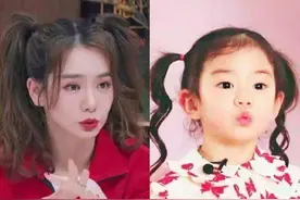 遗传基因有多强大？戚薇蔡少芬没啥，看看贾静雯，等于生了个自己图片