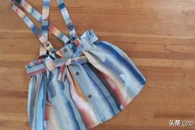 不穿的衬衫别再扔了，剪剪缝缝改造一下，变成裙子超漂亮图片