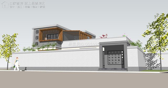 每日农村建房图集——甘肃15m×9.5m现代别墅