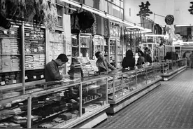 1949年广州老照片，繁华的上下九商业街图片