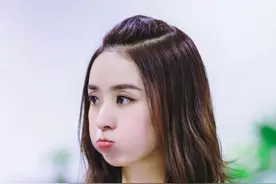 小清新漂亮赵丽颖穿背带裤图片（5）图片