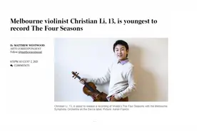 13岁墨尔本华裔“神童”成《四季》最年轻的小提琴独奏家图片