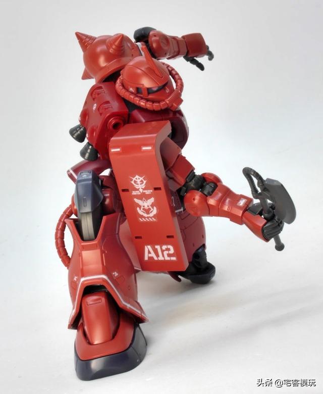 模玩测评：转11区测评系列 HG GTO 夏亚专用扎古II 红色彗星Ver.