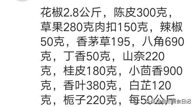 价值万元某工厂商业版五香牛肉的配方和流程，年销售牛肉十万斤