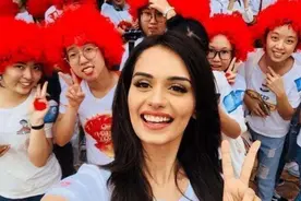 印度女孩第一次来中国，被眼前的一幕吓到了：中国姑娘如此开放图片