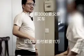 女孩月薪3000要父亲买车，父亲分期她就闹：反正我不会还图片