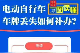 电动自行车车牌丢失如何补办？图片