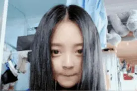 搞笑动图 姑娘，你吓我一哆嗦，这张脸也太大了图片