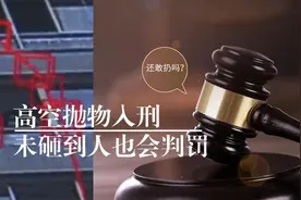 还敢扔吗？没砸到人也会被判刑哦图片