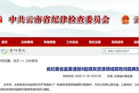 云南通报8起煤炭资源领域腐败问题典型案例图片