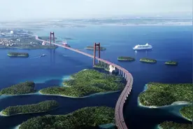广西最长跨海大桥龙门大桥动工建设图片