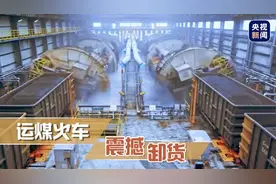 震撼！看煤炭运输火车卸货现场图片