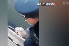 山西一女子游园落水 保安合力救人 网友：点赞图片