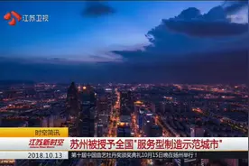 苏州等6城市被授予全国“服务型制造示范城市”视频封面