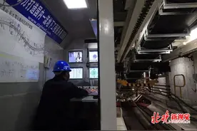 地铁19号线“平积”区间盾构机始发 积水潭以南明年底将铺轨图片