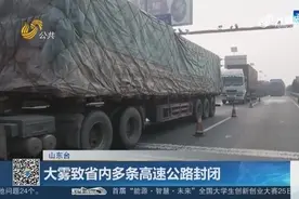 大雾橙色预警，省内多条高速公路封闭，收费站车辆排起长龙视频封面