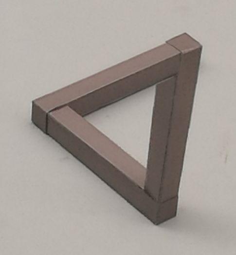 「动手做」不可能的三角形，可能的手工制作