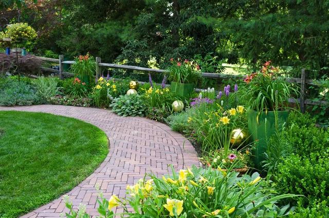 花坛设计图, 圆形花坛效果图(同样是拥有院子) | 碧空装修网