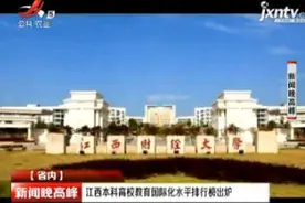 江西本科高校教育国际化水平排行榜出炉视频封面