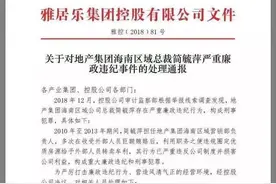 多次受贿卖优质房源，雅居乐海南区域女总裁被开除！公司不追究刑事责任引争议图片