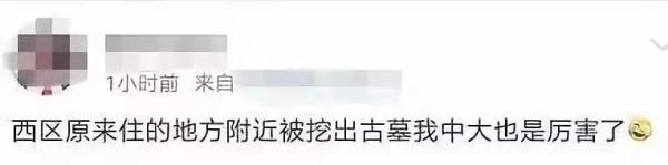 亮瞎眼！中大南校园发现古墓！网友：我天天睡在古墓上~