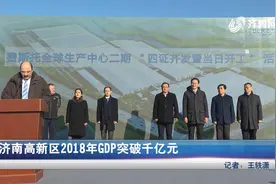 四大主导产业齐发力，济南高新区2018年GDP突破千亿元视频封面