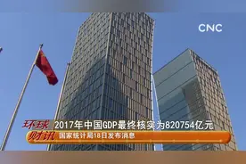 2017年中国GDP最终核实为820754亿元视频封面