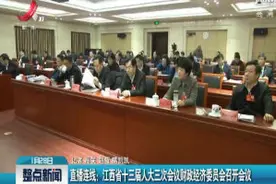 直播连线：江西省十三届人大三次会议财政经济委员会召开会议视频封面