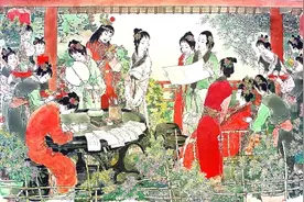 红楼宴饮中的女性与男性图片