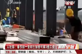 人社部：春节初一至初三加班可拿3倍工资视频封面