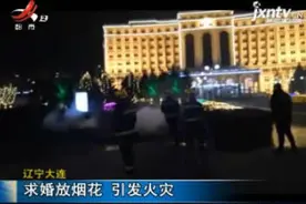 辽宁大连：求婚放烟花 引发火灾视频封面