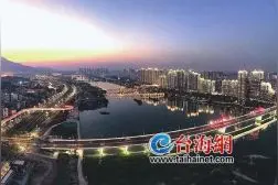 亮了！靓了！芗城战备大桥至漳州大桥沿江建筑夜景工程亮灯图片