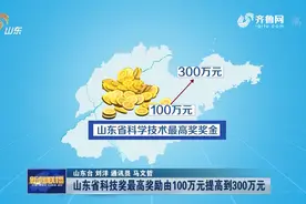 动能转换看落实｜山东省科技奖最高奖励由100万元提高到300万元视频封面
