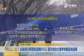 山东向26所高校选调435人，首次向北大清华开展专额定向选调！视频封面