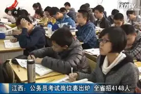 江西：公务员考试岗位表出炉 全省招4148人视频封面