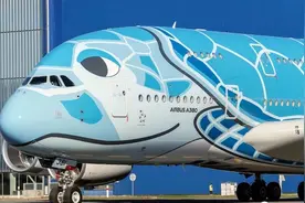 最萌巨无霸A380飞机来了，这只珍稀“海龟”最远能飞15200公里图片