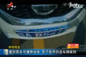 陕西西安：套邻居车号蹭停地库 男子使用伪造车牌被拘视频封面