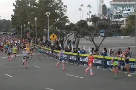 一路向西！2019年洛杉矶马拉松赛开跑视频封面