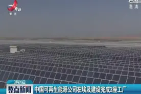 中国可再生能源公司在埃及建设完成3座工厂视频封面