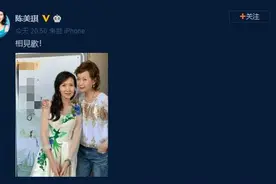 陈美琪晒与叶童亲密合影 一个优雅一个帅气图片